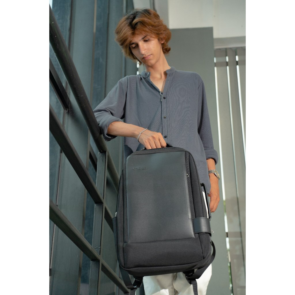 Daclen - Tas Tara Laptop Backpack- Tas Ransel Waterproof & Ringan - Tas Laptop hitam