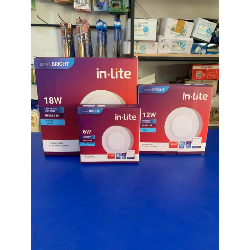 lampu in-lite panel ( outbow bulat )