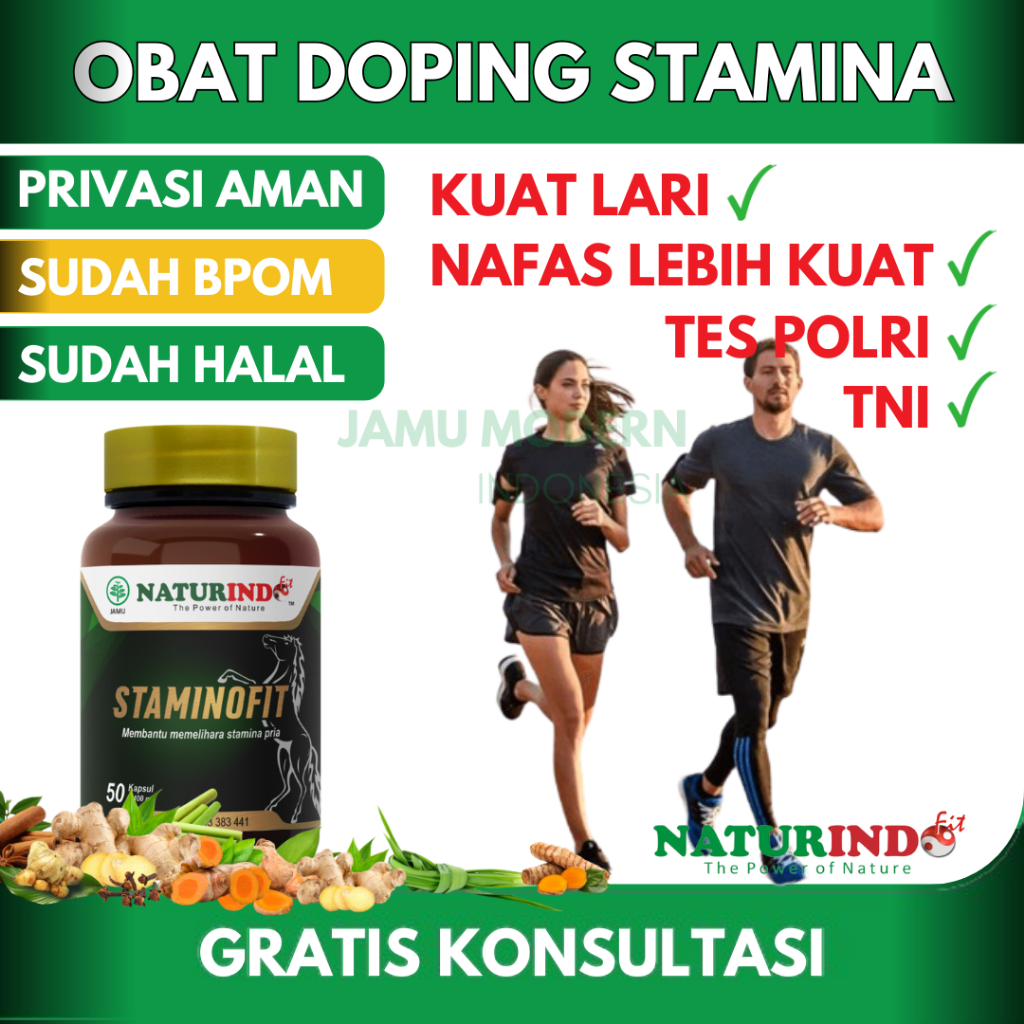STAMINOFIT OBAT STAMINA PRIA WANITA STAMINA TUBUH DAYA TAHAN TUBUH DEWASA HERBAL NATURINDO