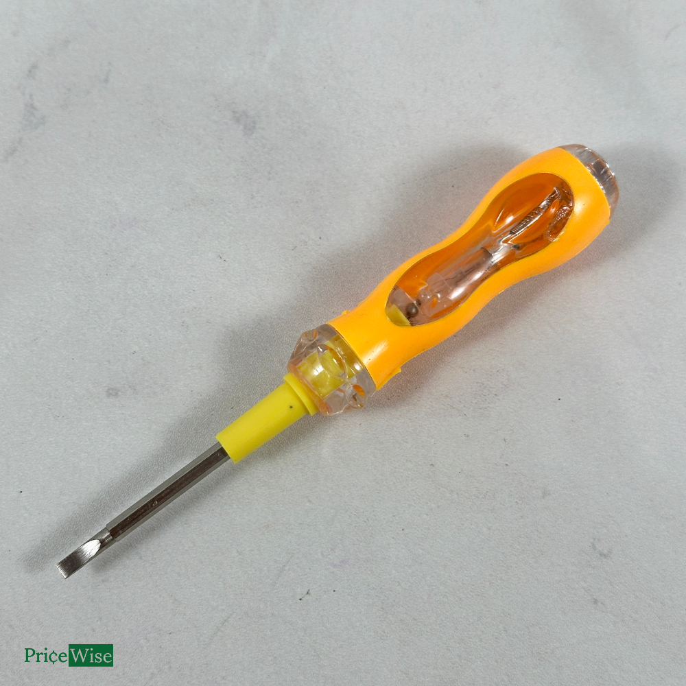 Obeng Test Pen Bolak Balik Gg Karet 869 Hisuka / Obeng Tespen Arus Listik / Voltage Tester