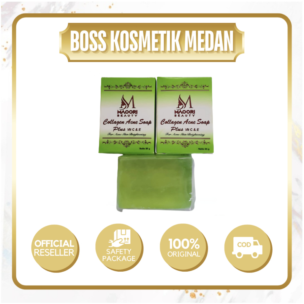 Sabun Maoori Collagen Acne Soap (Hijau)