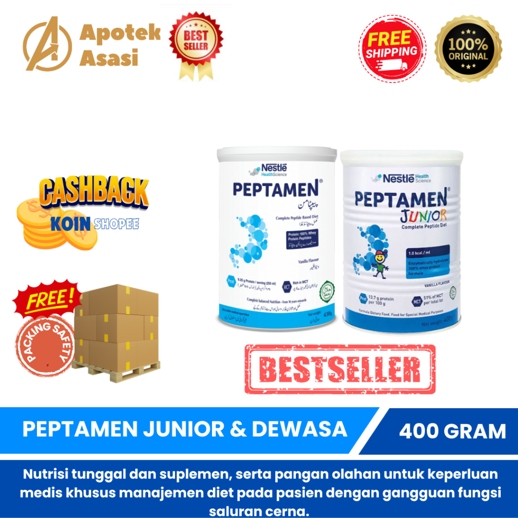 

Peptamen 400 Gram - Susu Khusus untuk Gangguan Pencernaan