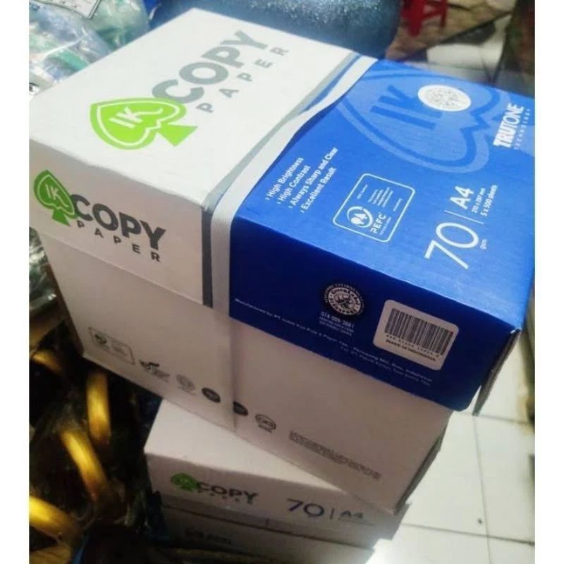 

TERMURAH !! KERTAS HVS A4 70gram - 1 Rim Copy Paper 210 x 297 mm