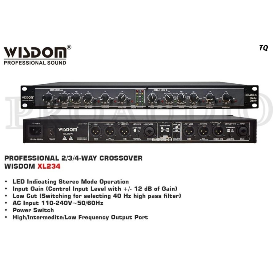 Crossover Pasif WISDOM XL234 / XL 234 ORIGINAL 2/3/4 Way Crossover