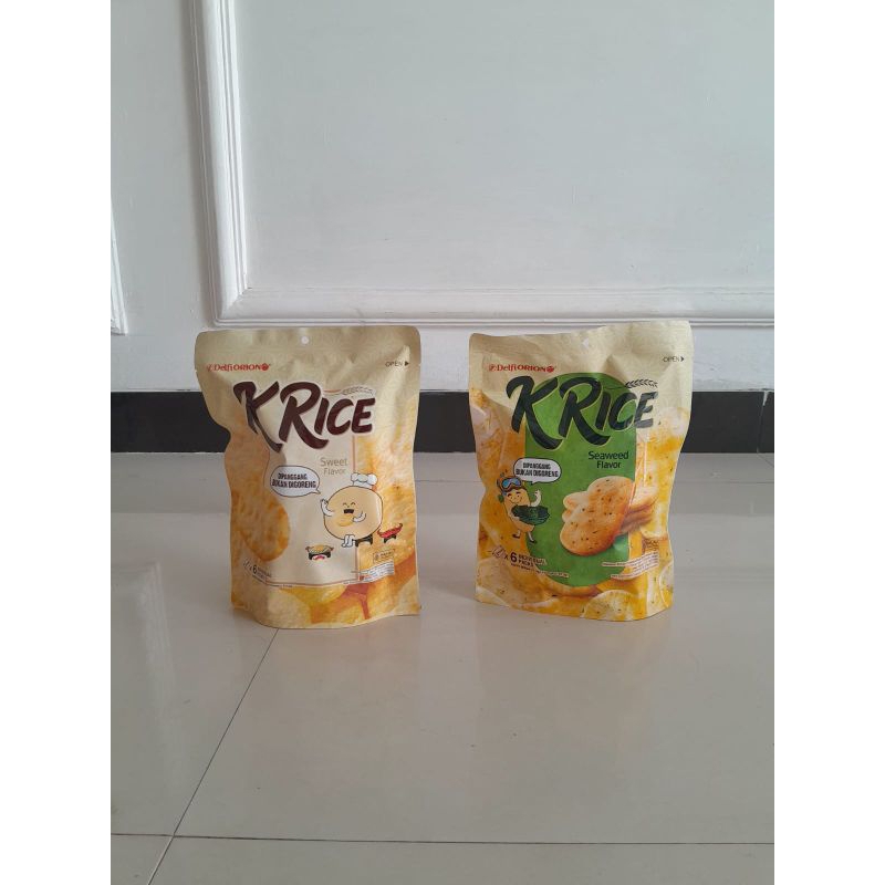 

{cemilan} K rice / kemplang korea kemasan pouch rasa manis dan gurih