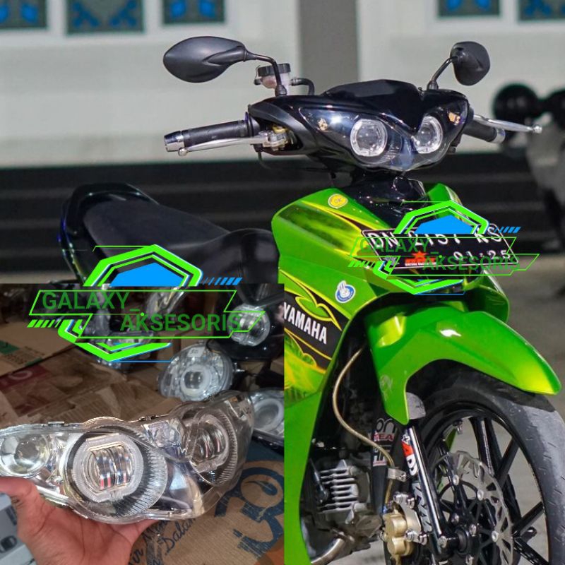 LAMPU DEPAN PROJIE DAYMAKER SETT REFLEKTOR JUPITER Z BURHAN SATU SETT
