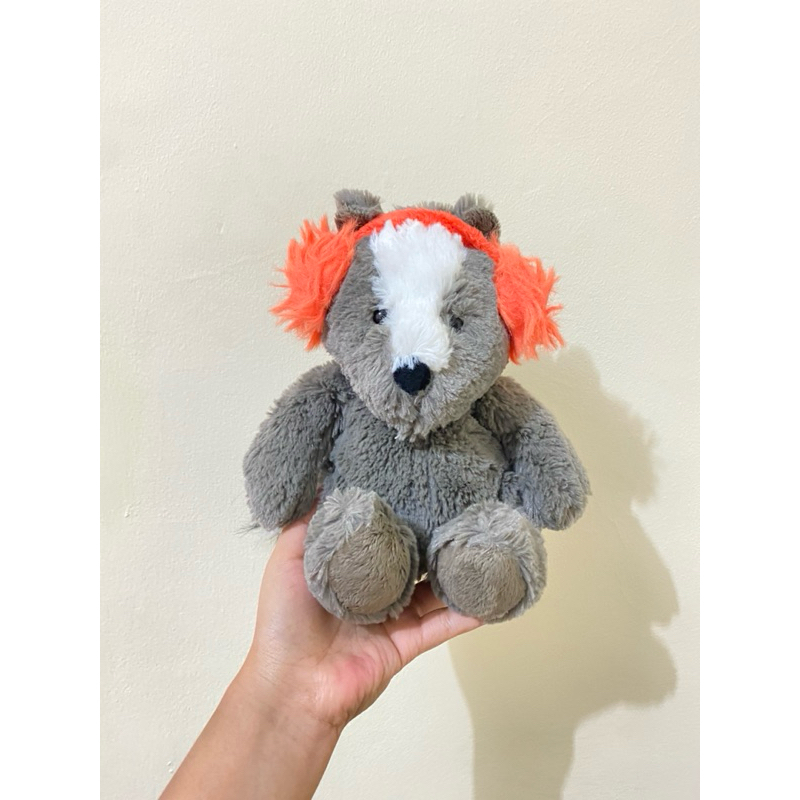 Boneka karakter Sigung Lucu size 24cm / Boneka Sigung Abu / Boneka Karakter Hewan sigung