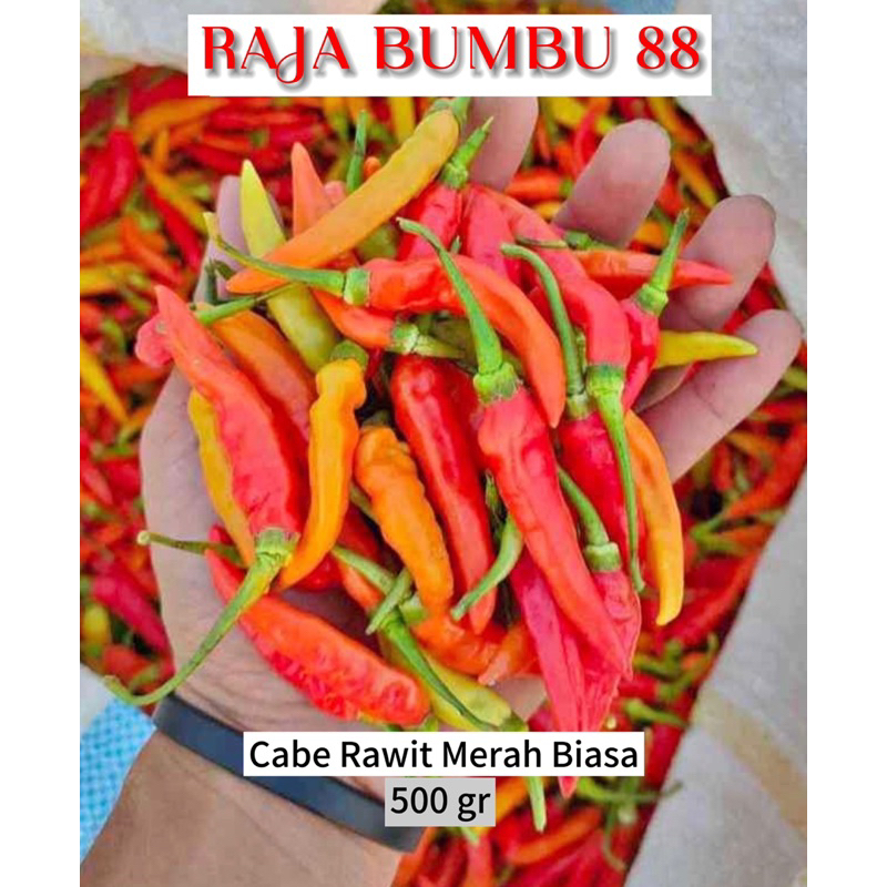 

Cabe Rawit Merah Biasa 500 gr , RB88