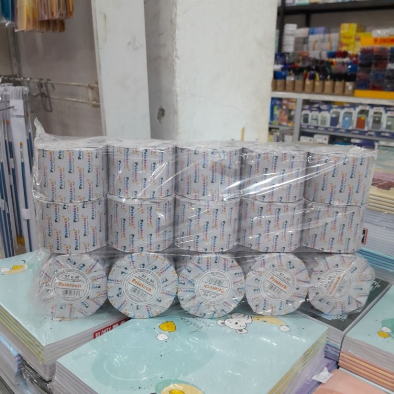 

10 Roll Kertas Thermal Kasir Printech 57 x 80