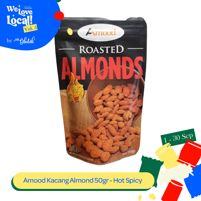 

Amood Roasted Almond Hot Spicy - Kacang Badam Panggang Pedas| Camilan Sehat | Healthy | Rak Sebelah