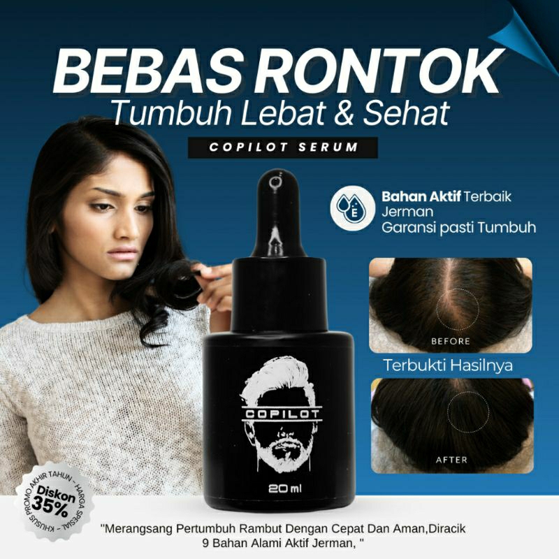 SERUM RAMBUT RONTOK, SERUM PENUMBUH RAMBUT, COPILOT SERUM