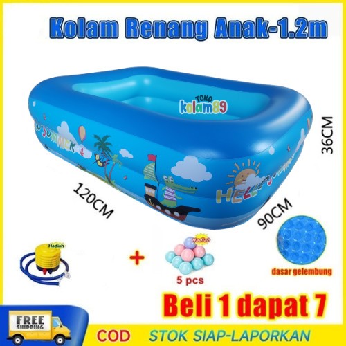 FREEpompa + bola*5 kolam renang anak/kolam renang anak /Kolam Renang Keluarga Tiup Besar