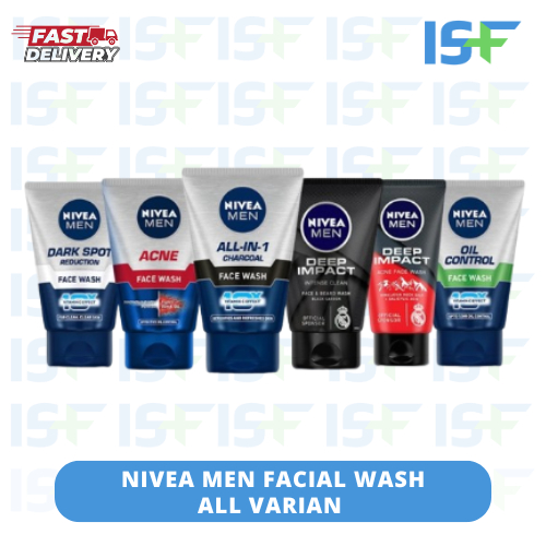 ISF  NIVEA  MEN FACIAL WASH 100ML  All Varian / NIVEA MEN/NIVEA WOMEN/ DEODORANT SPRAY