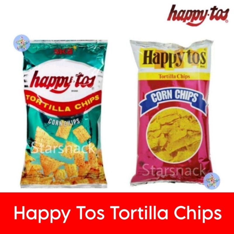 

Happy Tos Tortila Chips Merah/Hijau 140 gr