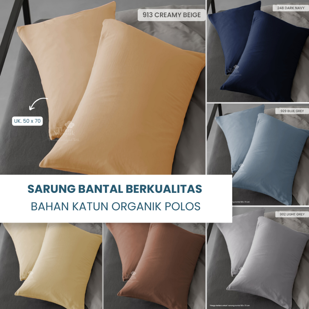 SARUNG BANTAL KATUN JEPANG POLOS ASLI HALUS LEMBUT ROSE PINK LIGHT NAVY GREEN EARTH PINK UKURAN 50X7