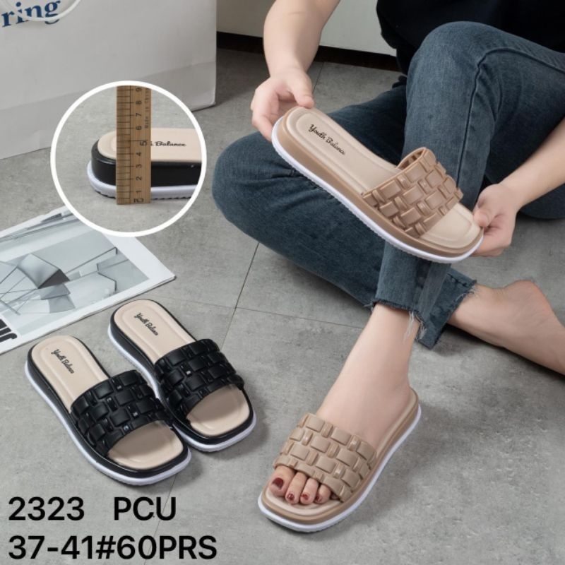 Sandal Selop Wanita Karet Teplek Balance 2323