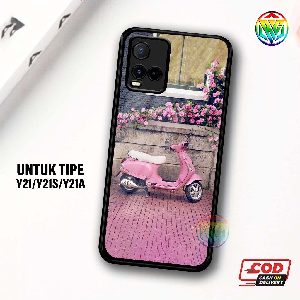 Real Case Vivo Y21/Y21S/Y21A Terbaru Case kilau - New Case Glossy casing Hp Vivo Y21/Y21S/Y21A [Moti