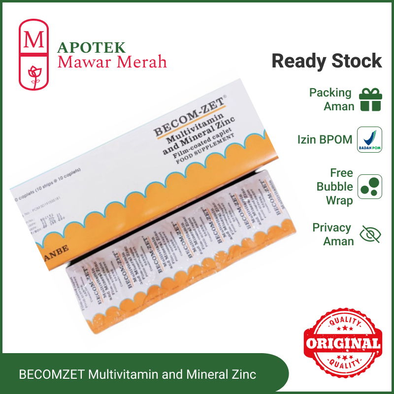 BECOM-ZET 1 Strip | Suplemen Multivitamin