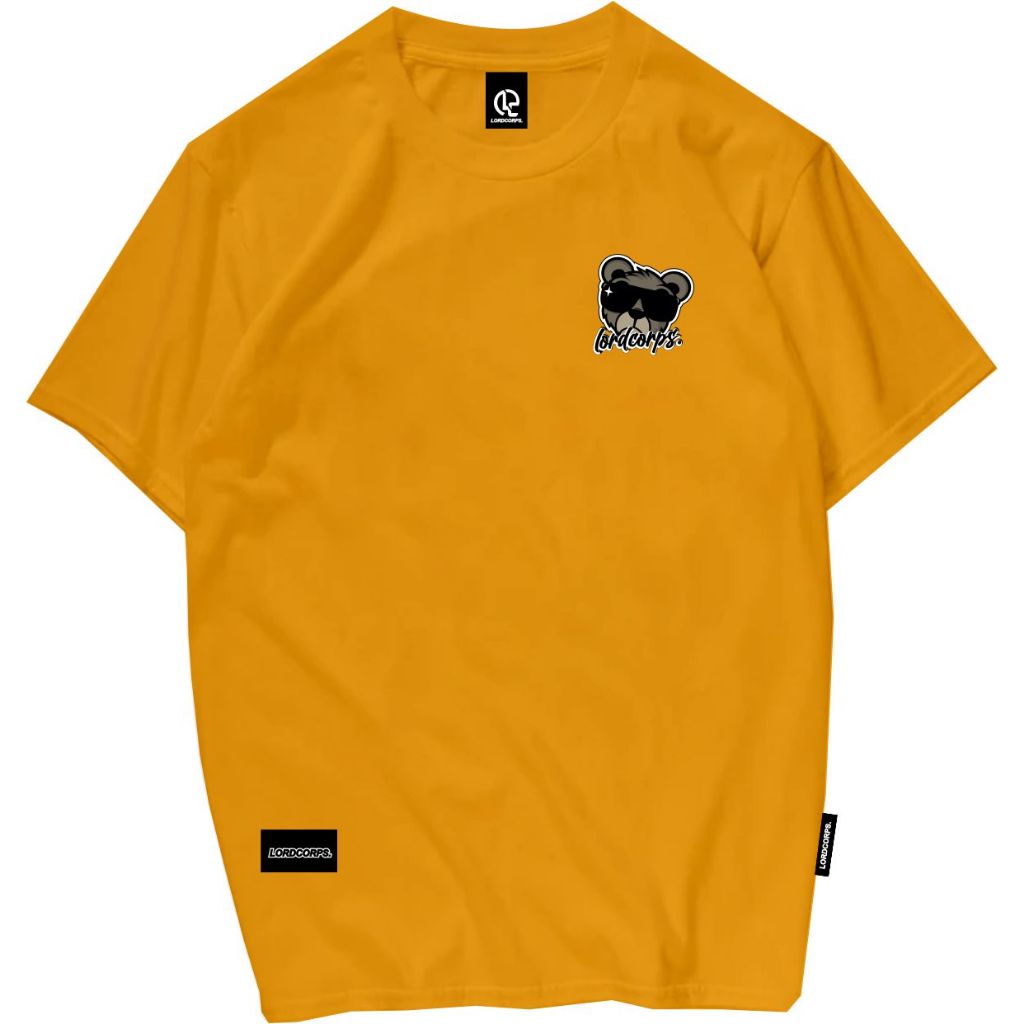 kaos distro pakaian pria wanita 100% Original distro lordcorps art Logo Vector T-shirt kuning