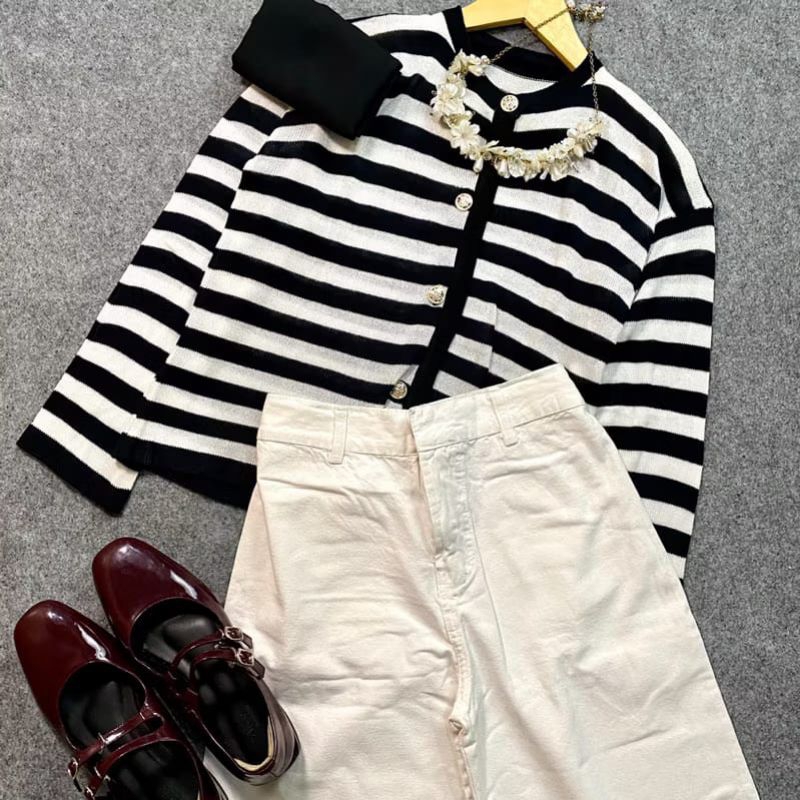 AYKO CARDIl /paket ootd (cardi rajut+hijab Square+kulot jeans)