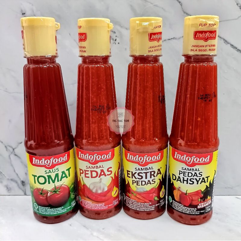 

Sambal Ekstra Pedas Indofood 135ml / Sambal Sambal / Saus Indofood