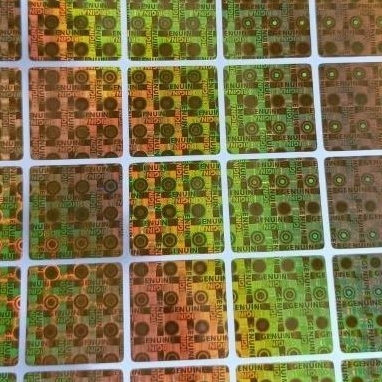 

Sticker Hologram Original Square Genuin uk. 1,9 cm x 1,9 cm isi: 64 Pcs Warna Gold dan Silver