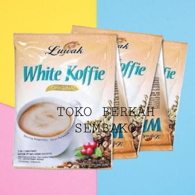 

(RENCENG) Kopi LUWAK WHITE COFFE Original 20gr Isi 10Pcs