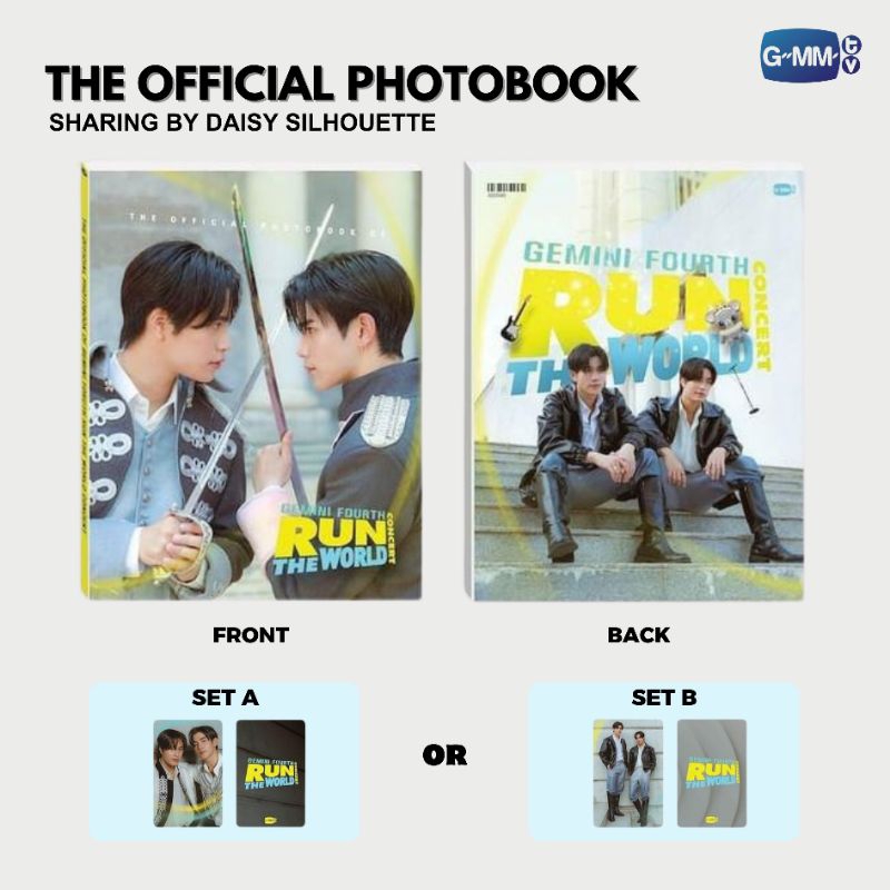 PHOTOBOOK GEMINI FOURTH RUN THE WORLD CONCERT OFFICIAL || SHARING PHOTOBOOK POSTER POSTCARD PHOTOCAR