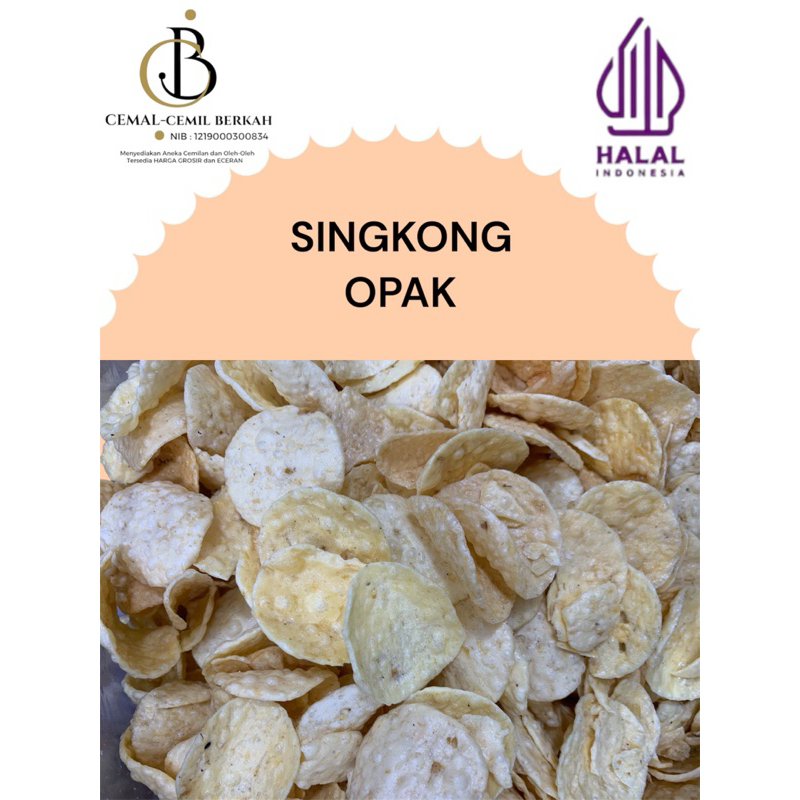 

KERIPIK SINGKONG ASIN OPAK CEMILAN KILOAN 200GRAM