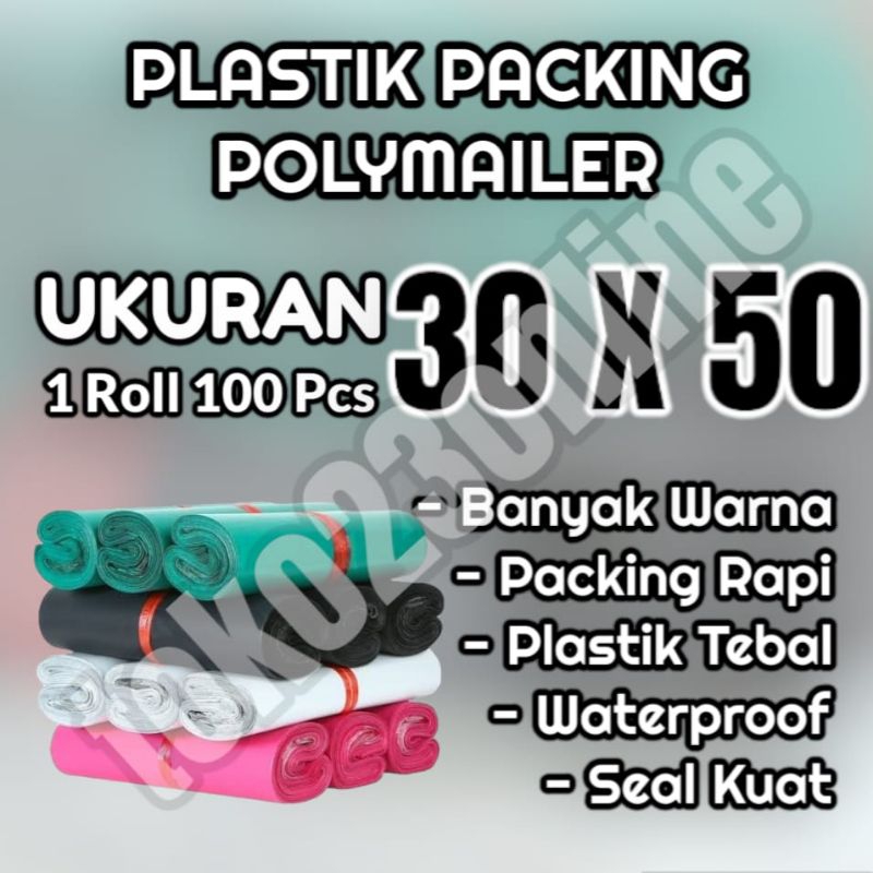 PLASTIK POLYMAILER 30X50 / POLYMAILER 30 X 50 POLIMER 30X50 / PLASTIK PACKING POLYMAILER POLIMER / P
