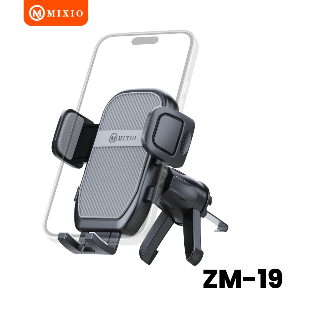 MIXIO ZM-19 HOLDER MOBIL AC PREMIUM CAR HOLDER AIR VENT METAL CAR MOUNT PHONE HOLDER