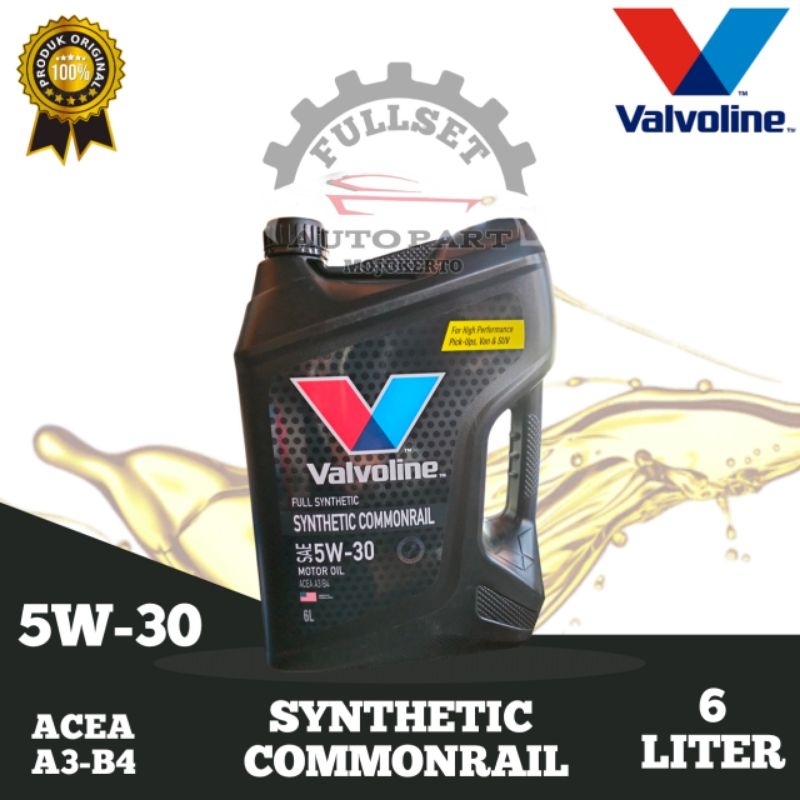 VALVOLINE 5W-30 SYNTHETIC COMMONRAIL (6liter)
