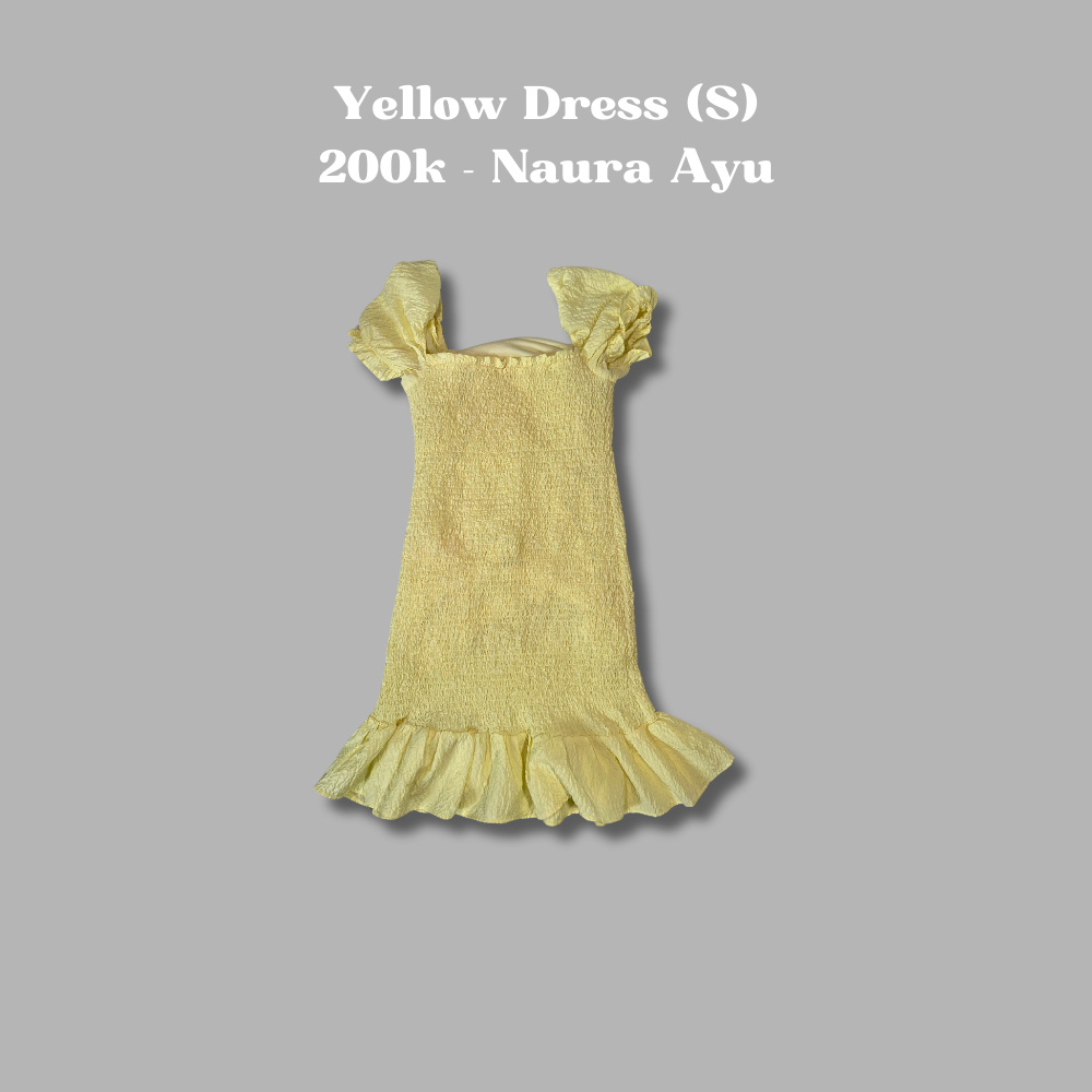 Yellow Dress Size S  - Naura Ayu