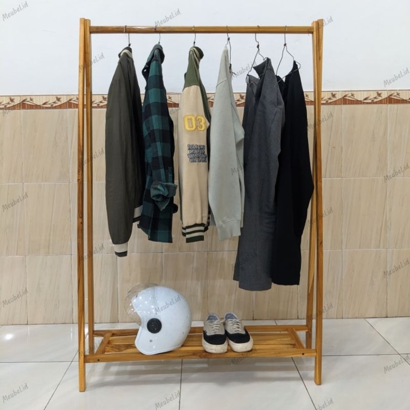 Stand Hanger Gantungan Baju // Gantungan Baju // Gantungan Baju kayu jati // Stand Hanger