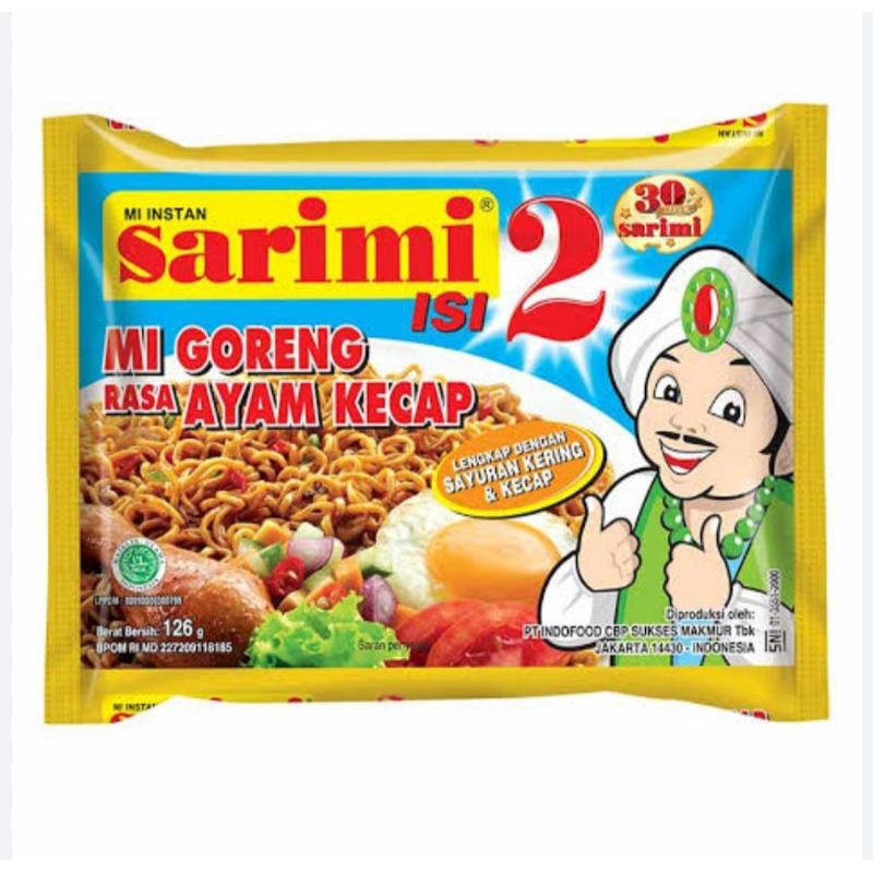 

sarimi isi 2 rasa ayam kecap