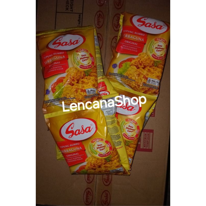 

SASA TEPUNG 70 GR 1Renceng kentaki,bakwan,pisang,hot,original