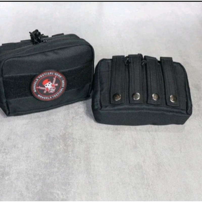 pouch medis/tas medis / tas serbaguna cocok untuk pelengkap rompi/kopel TNI polri
