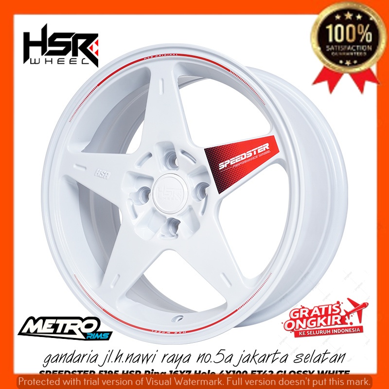 velg mobil racing ring 16 pcd 4x100 untuk brio jazz agya ayla sigra vios sirion raize dll hsr speeds