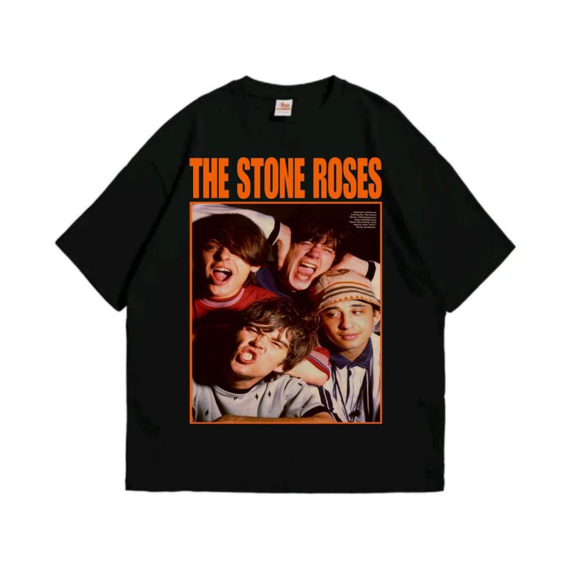 KAOS BAND | THE STONE ROSES PERSONIL |COMBED 24s PREMIUM |BUILT UP (Tanpa Jaitan Samping)