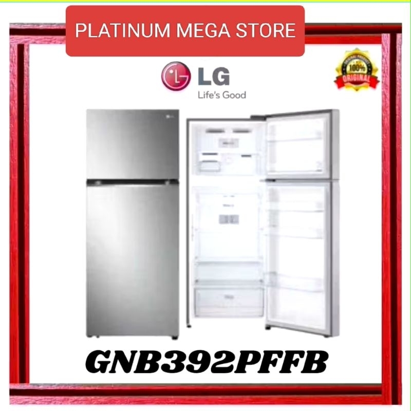 LG GN-B392PFFB KULKAS 2 PINTU INVERTER 395 LITER
