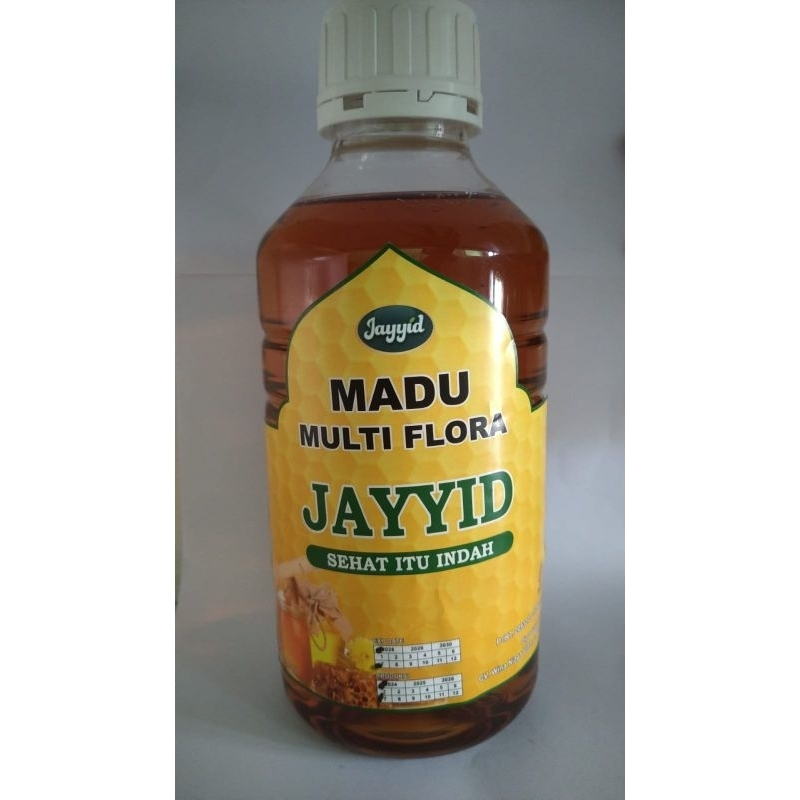 Madu Multiflora Kemasan Botol 1500 gram Jayyid Murah dan Bermanfaat Bonus Parfum Kemasan Jayyid
