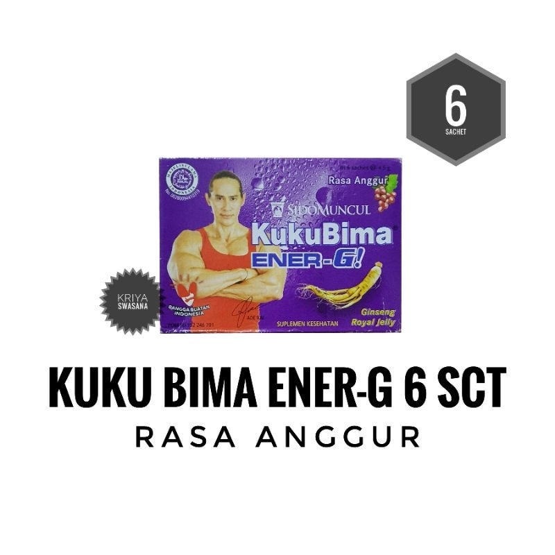 

KUKU BIMA ENER-G RASA ANGGUR BOX 6 SACHET