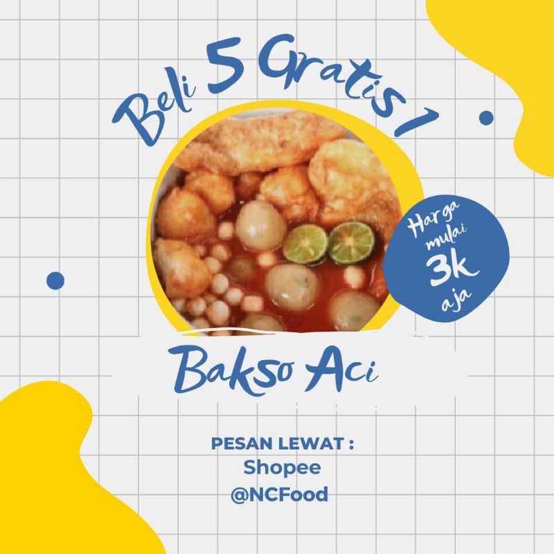 

cuanki basoaci murah isi 5free1 NCFoodBandung hanya dengan harga 12,500dapat 6