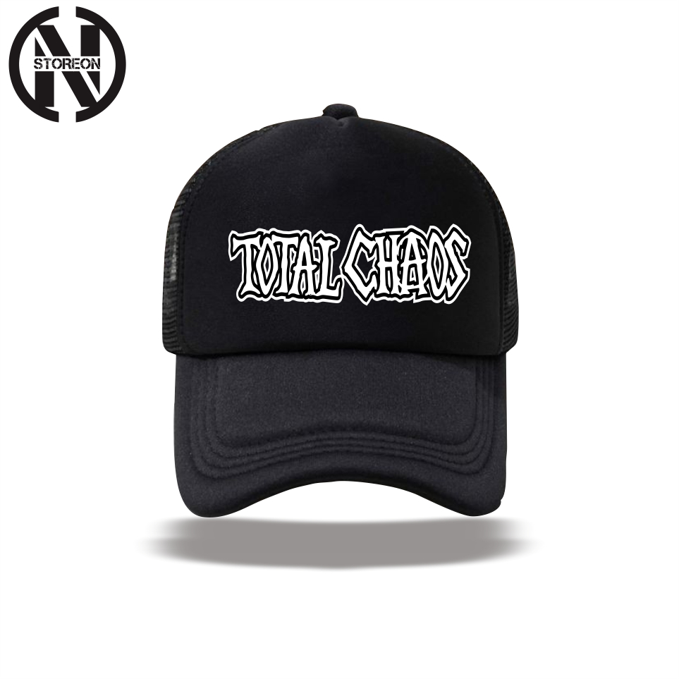 TOPI TRUCKER CAPS LOGO PUNK TOTAL CHAOS/TOPI GAYA BISBOL CAPS LOGO VESPA/TOPI TEAM SAKIT VESPA/TOPI 
