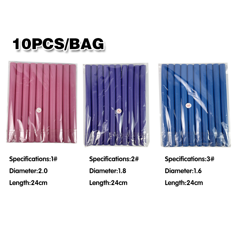 10Pcs Roll Sosis Rambut Roll Keriting Rambut Roll Sosis Curly Rambut