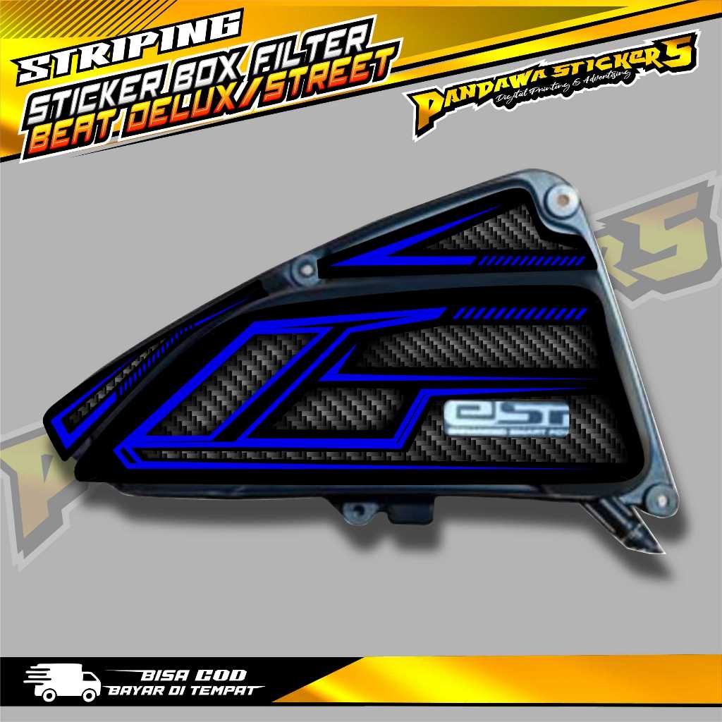 STRIPING PELINDUNG BOX FILTER UDARA BEAT DELUXE / STICKER BOX FILTER UDARA BEAT DELUXE