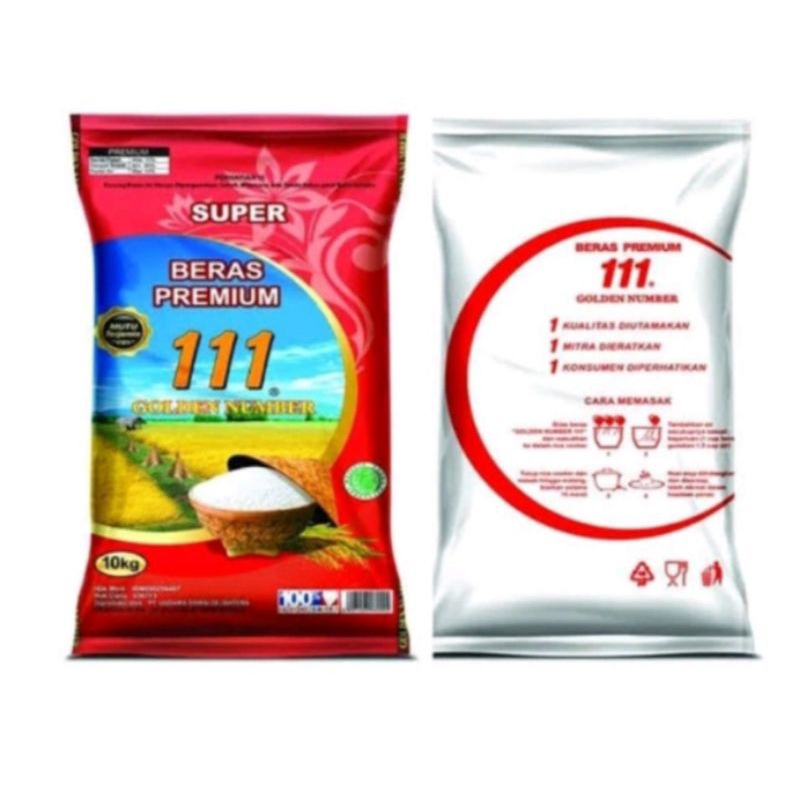 

Medan,beras premium golden number merah 111 @10kg