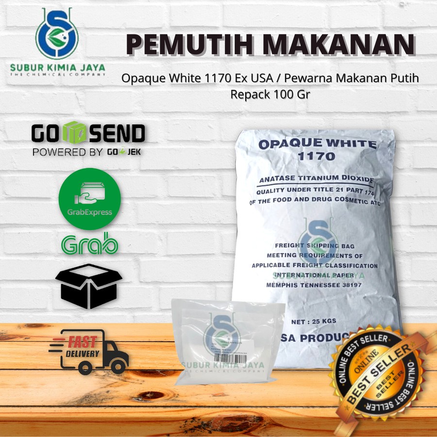 

Opaque White 1170 Ex USA / Pewarna Putih Makanan 100 Gr