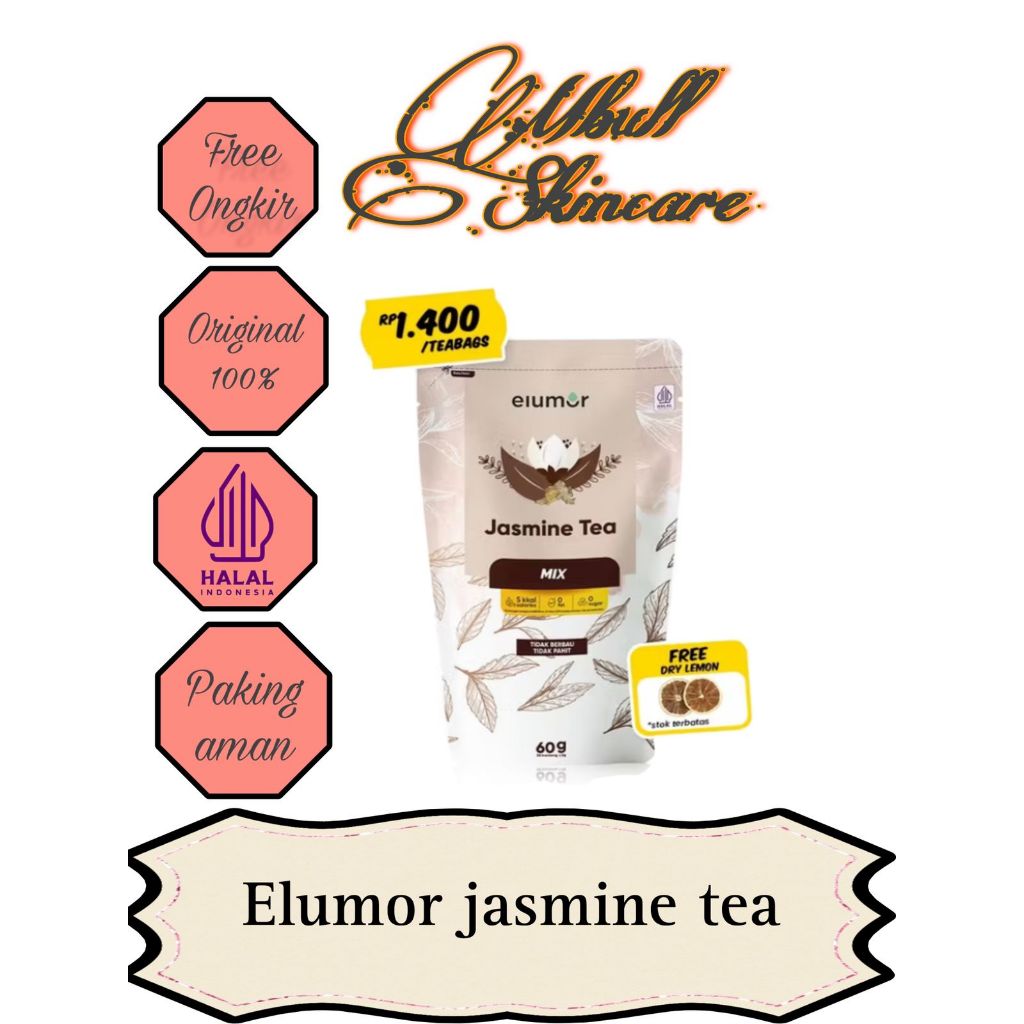 

New Product Elumor Jasmine Tea - Melancarkan BAB/Detox Tea/Daun Jati Belanda Booster Diet