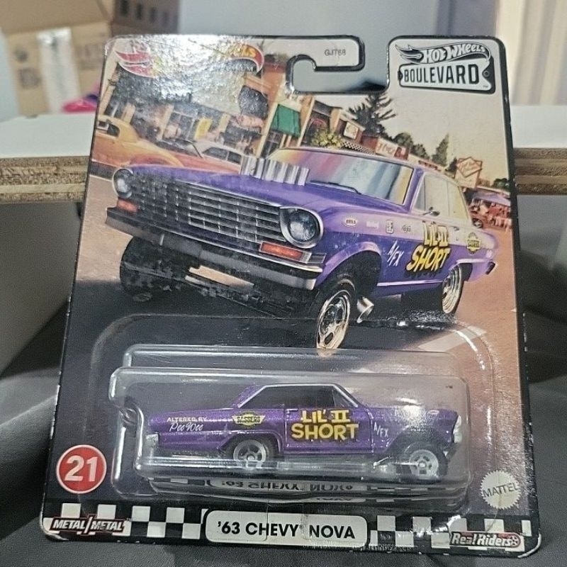 hotwheels premium boulevard chevy nova 63